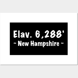 New Hampshire, Mount Washington 6,288' Posters and Art